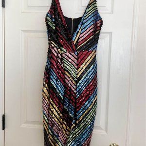 VICI DOLLS SEQUIN WRAP DRESS